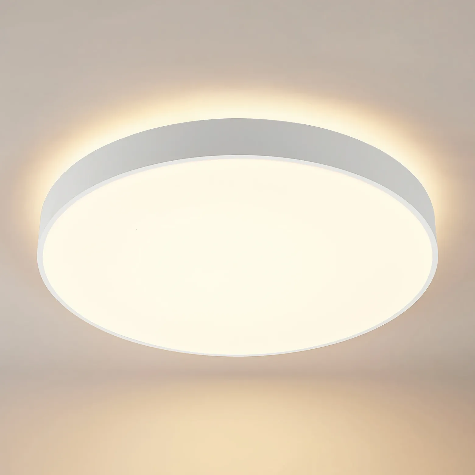 Arcchio lámpara LED de techo Vanida, blanco, Ø 60 cm, arriba/abajo