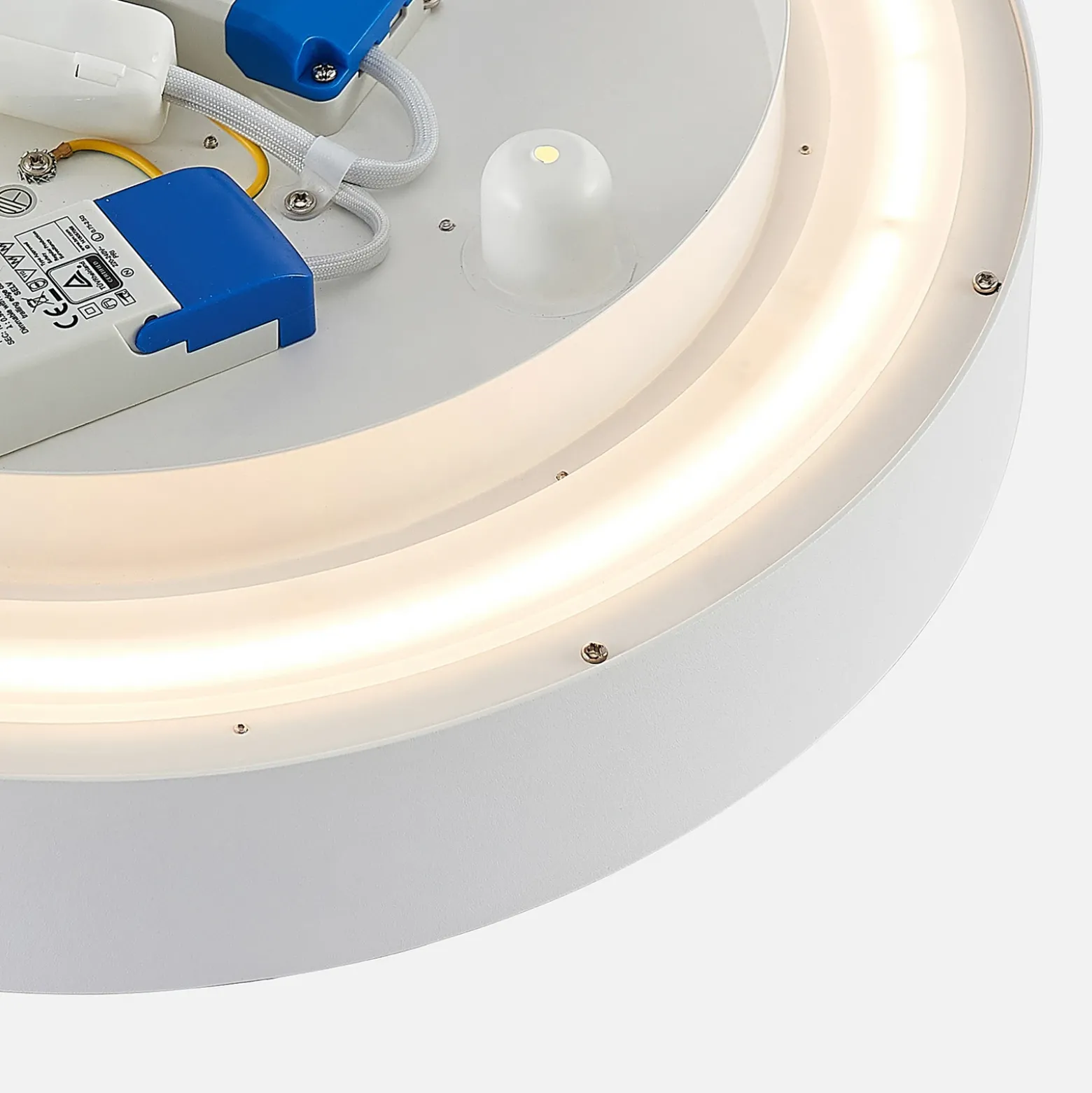 Arcchio lámpara LED de techo Vanida, blanca, Ø 40 cm, arriba/abajo