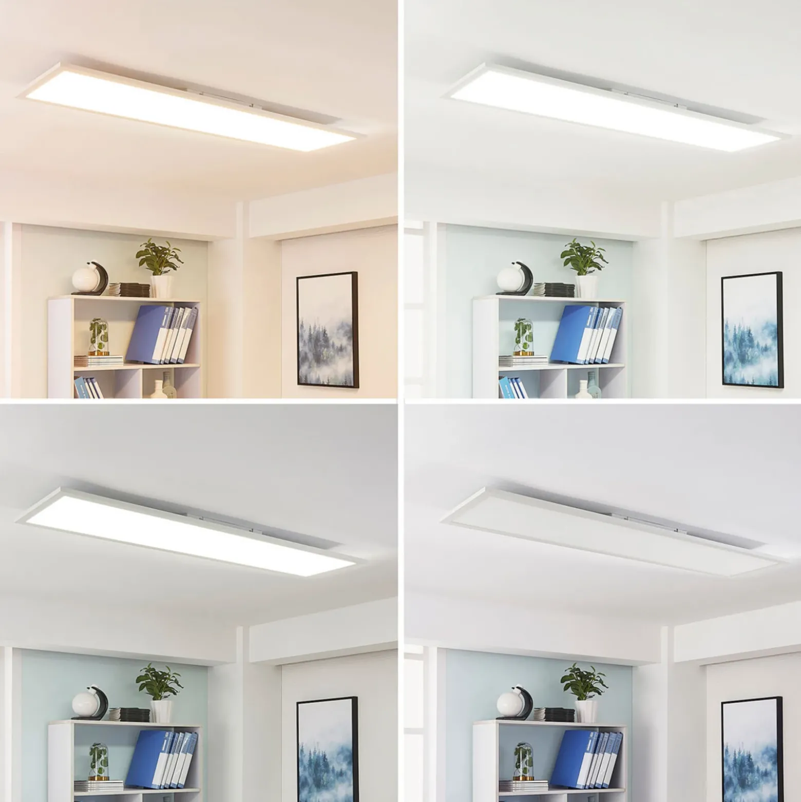 Arcchio Lysander panel LED, CCT, 119cm 55W, blanco