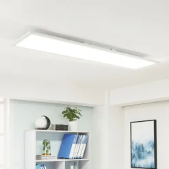 Arcchio Lysander panel LED, CCT, 119cm 55W, blanco