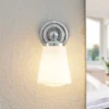 Arcchio Mahdi aplique para baño, cromo, cristal, 11cm, IP44
