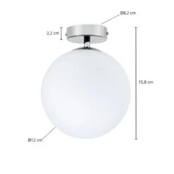 Arcchio Maviris Lámpara de techo para baño, globo, 12 cm