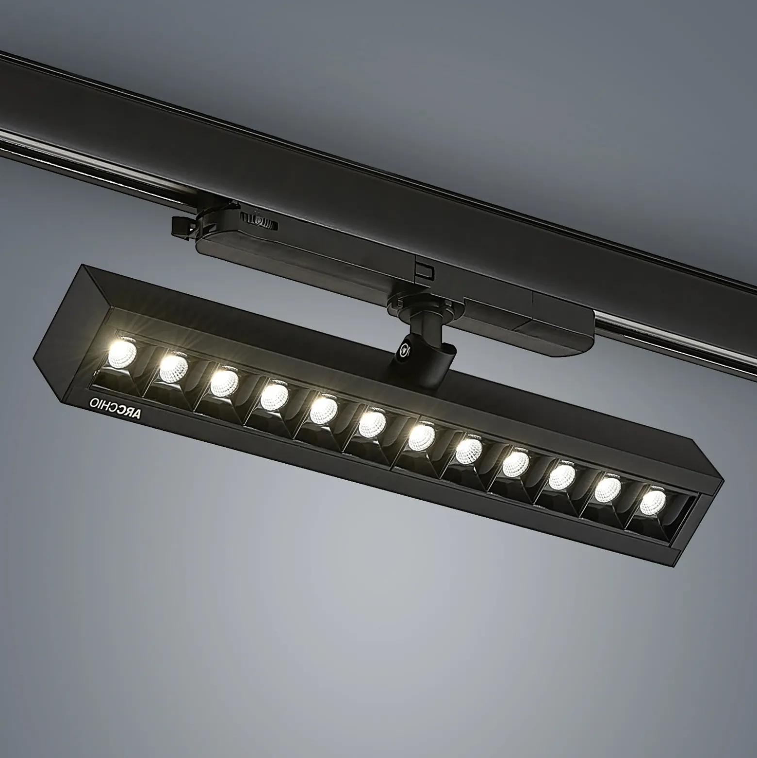 Arcchio Millay foco de riel LED negro 4000K