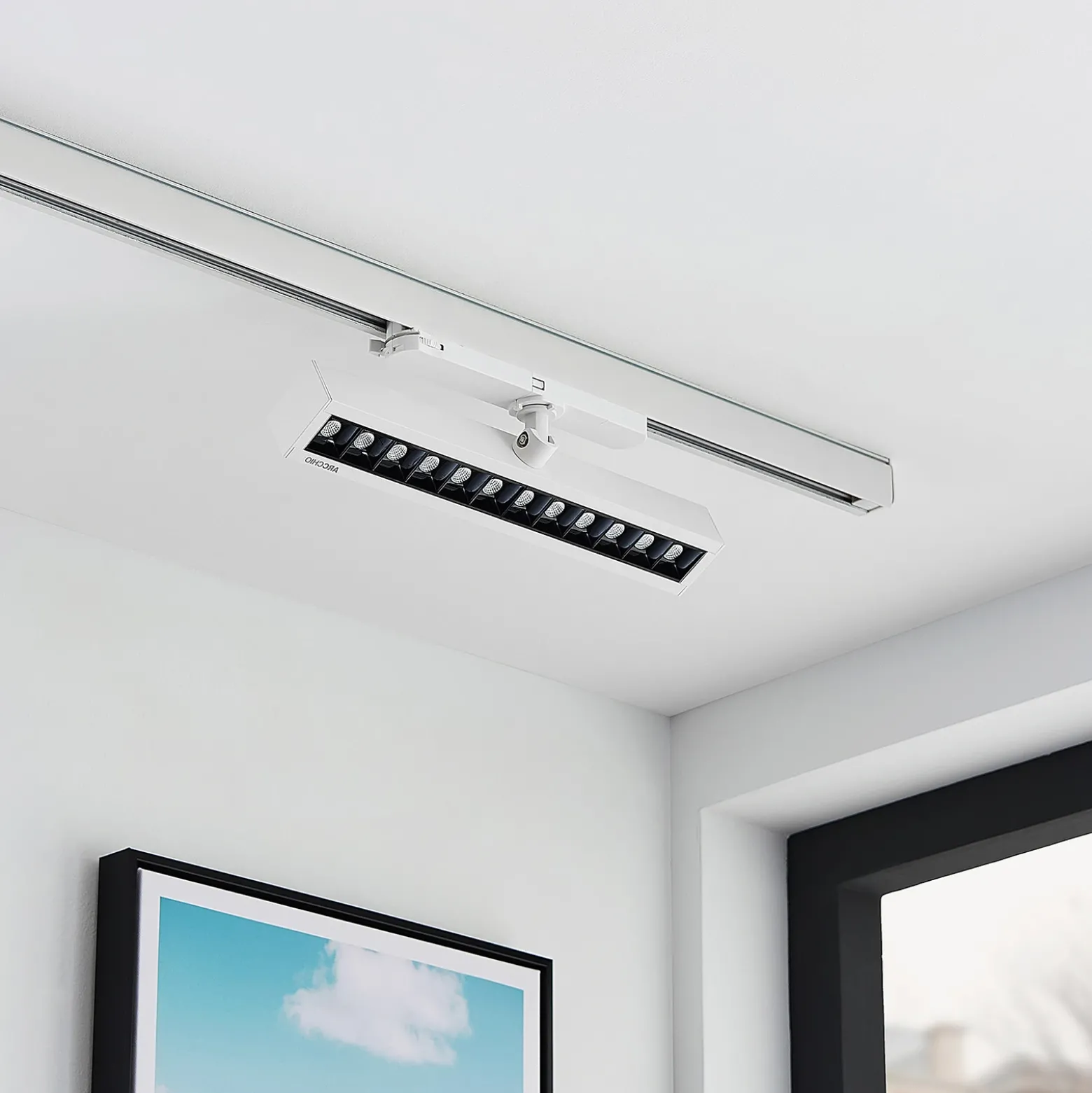Arcchio Millay foco de riel LED blanco 3000K