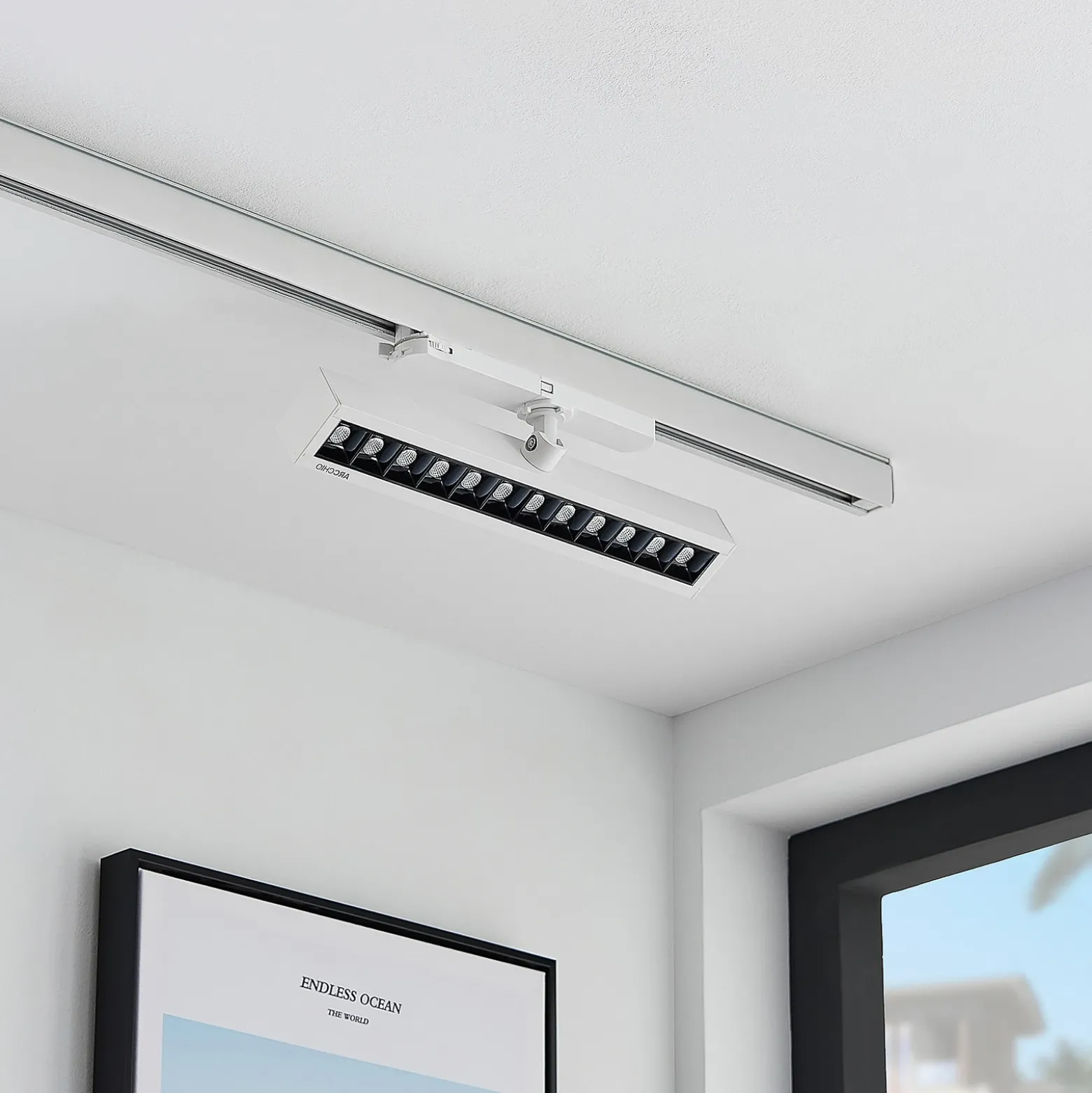 Arcchio Millay foco de riel LED blanco 4000K
