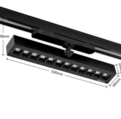 Arcchio Millay foco de riel LED negro 4000K