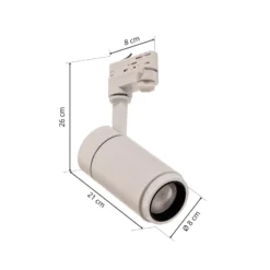Arcchio Nanna Foco de riel LED, blanco, 3000 K, 21 W