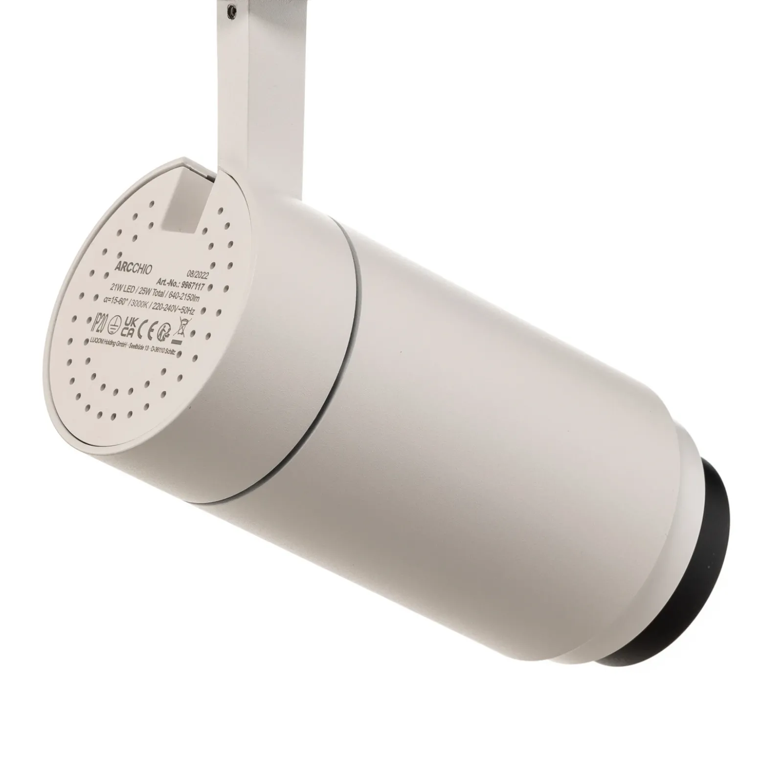 Arcchio Nanna Foco de riel LED, blanco, 3000 K, 21 W