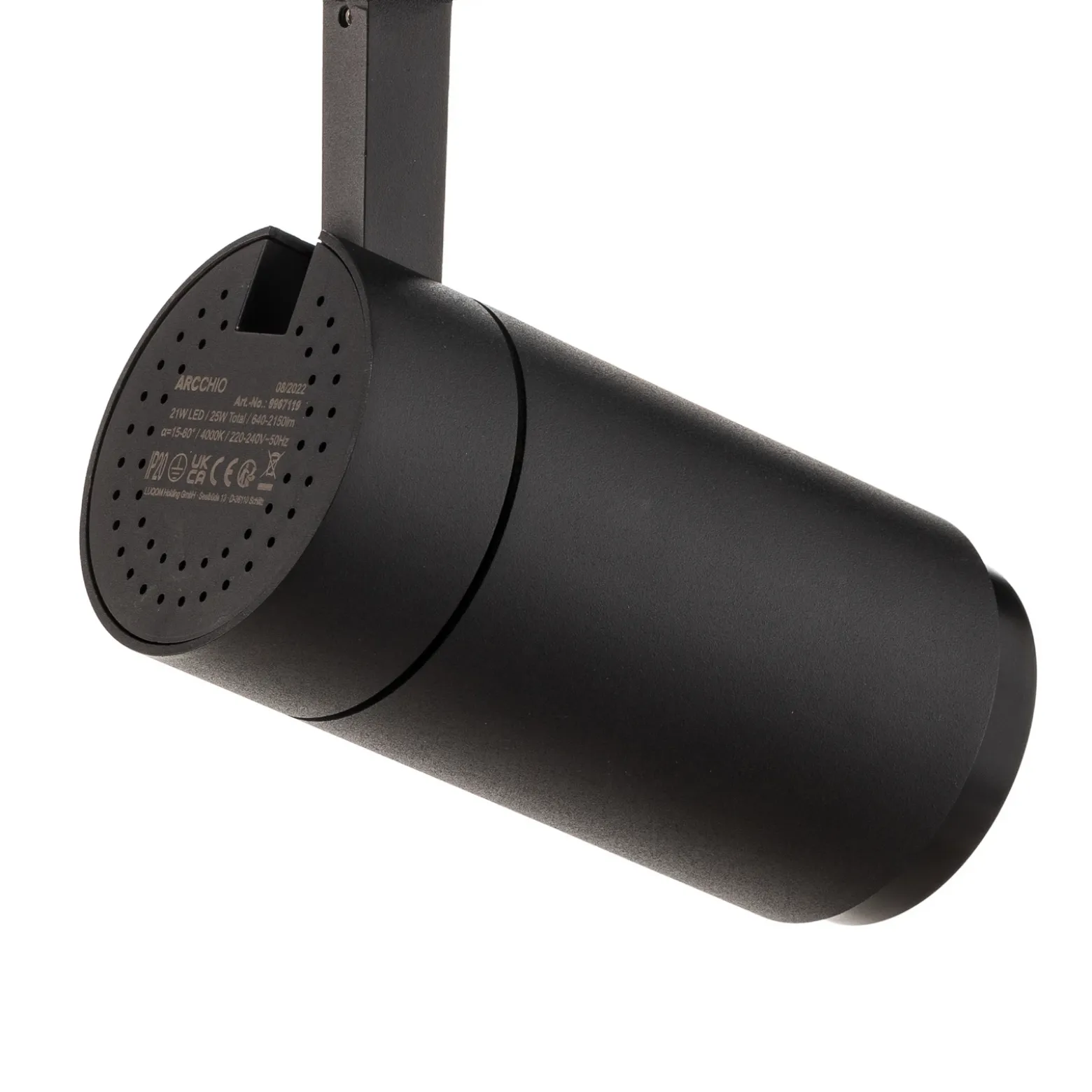Arcchio Nanna foco de riel LED negro 4000K 21W