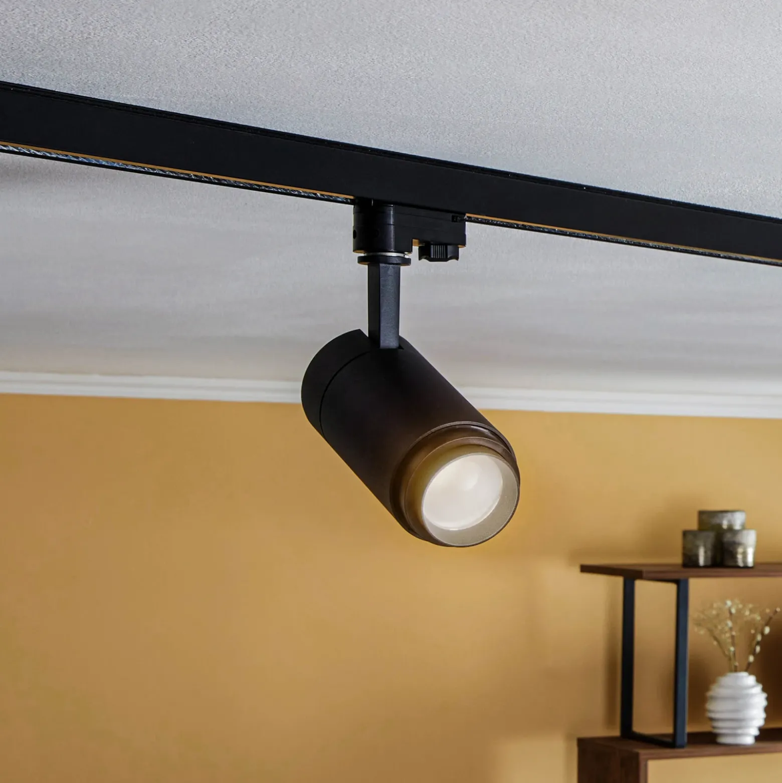 Arcchio Nanna foco de riel LED negro 3000K 21W