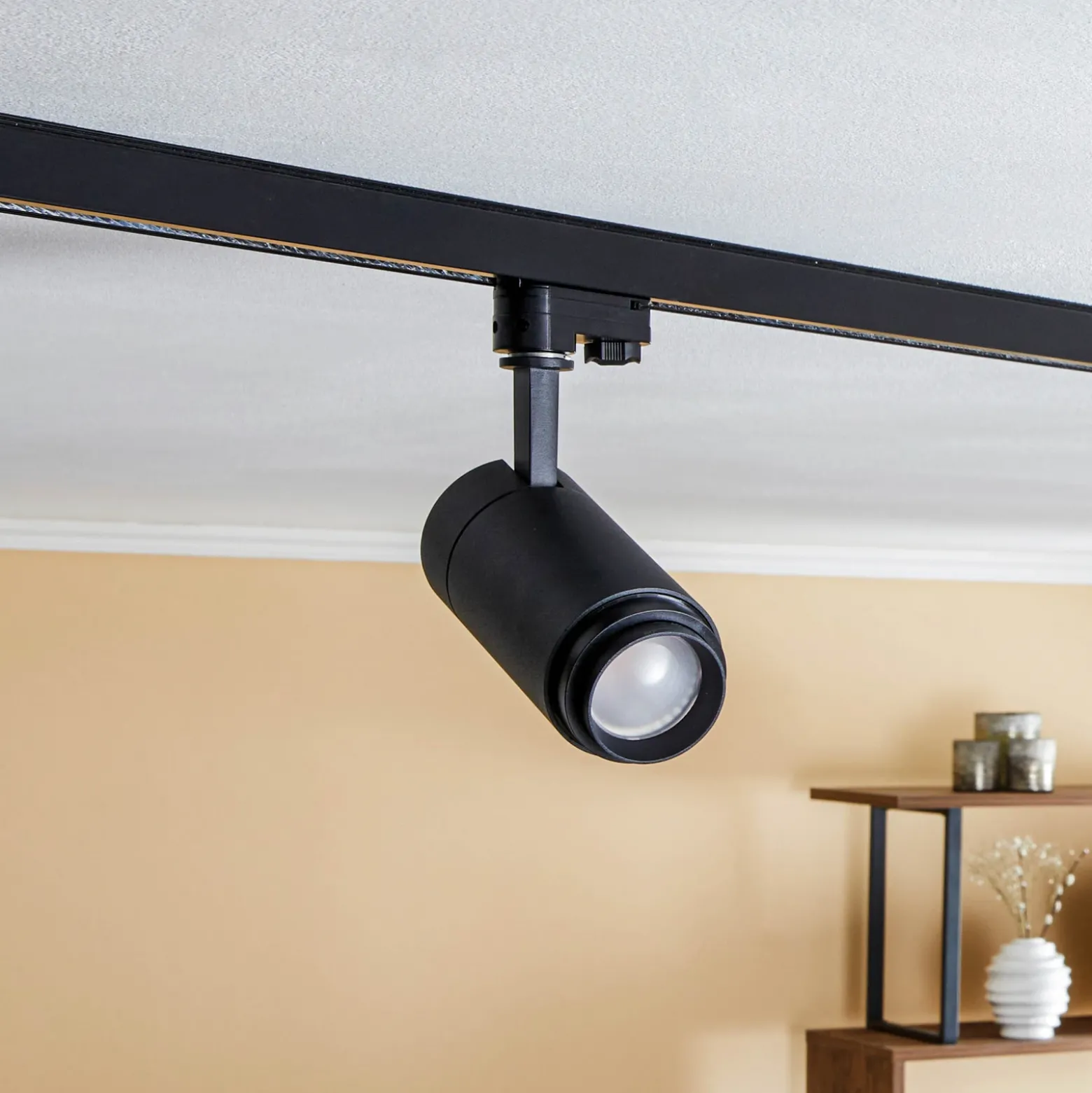 Arcchio Nanna foco de riel LED negro 3000K 21W