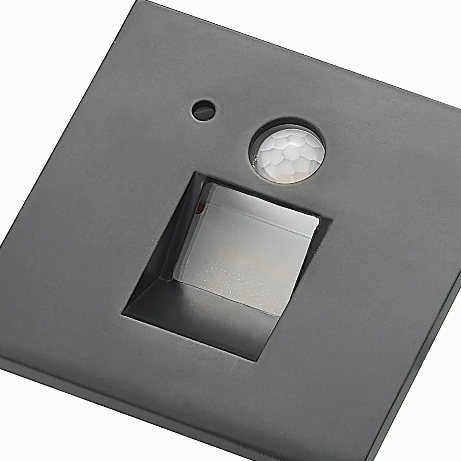 Arcchio Neru empotrada LED sensor angular, negro