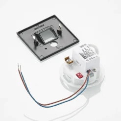 Arcchio Neru empotrada LED sensor angular, negro