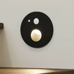 Arcchio Neru empotrada LED, sensor, redondo negro