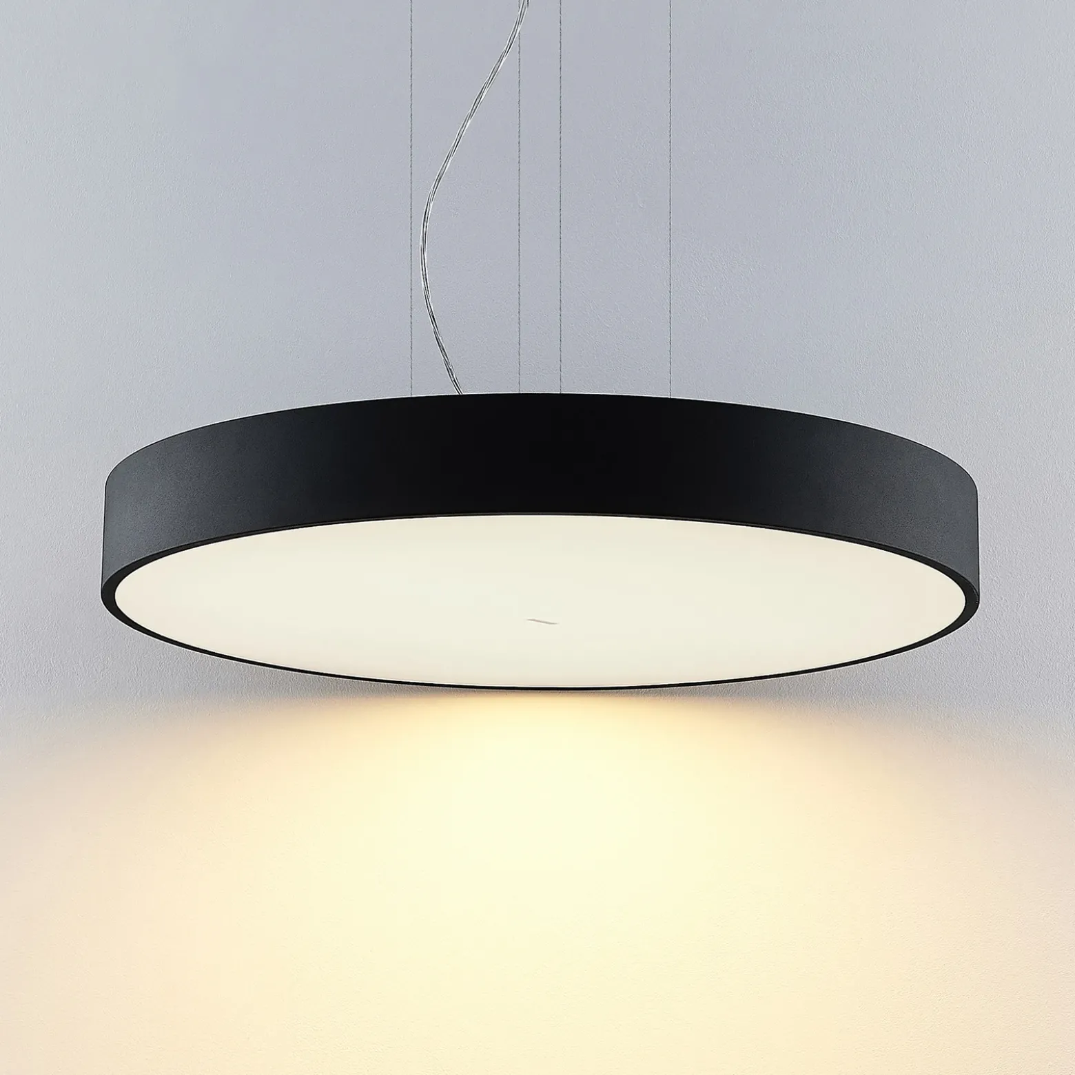 Arcchio Noabelle lámpara colgante LED, negro 80 cm