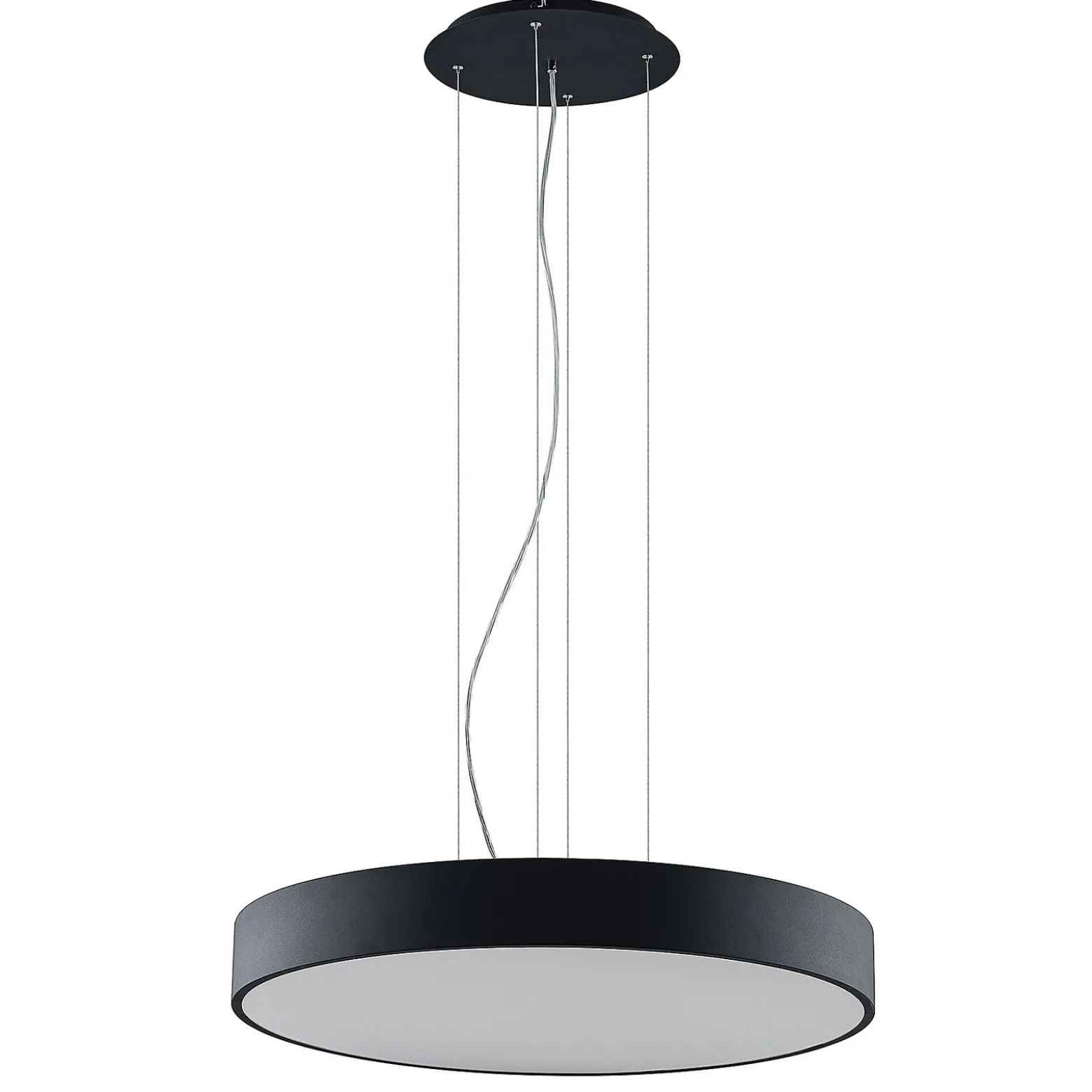 Arcchio Noabelle lámpara colgante LED, negro 80 cm