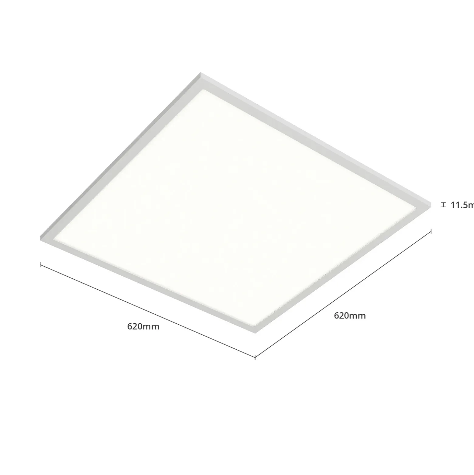 Arcchio Panel empotrado LED Viñas, 4.000 K, 36 W, 62 cm x 62 cm