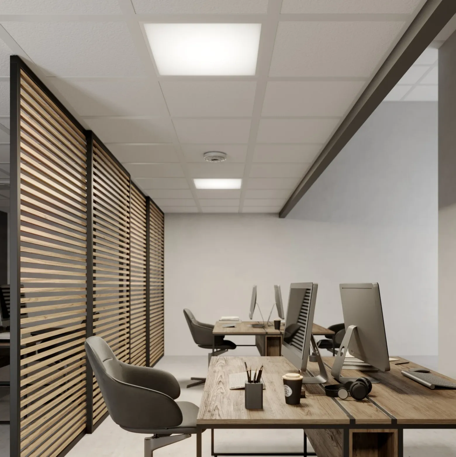 Arcchio Panel empotrado LED Viñas, 4.000 K, 36 W, 62 cm x 62 cm