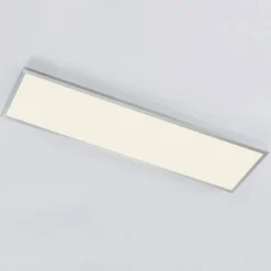 Arcchio Panel LED Arthur, 120 x 30 cm, plateado, 4000 K