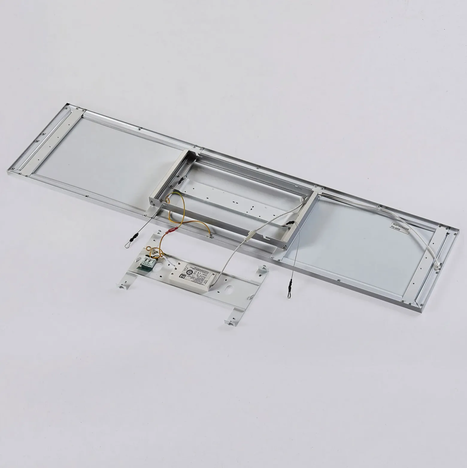 Arcchio Panel LED Arthur, 120 x 30 cm, plateado, 4000 K