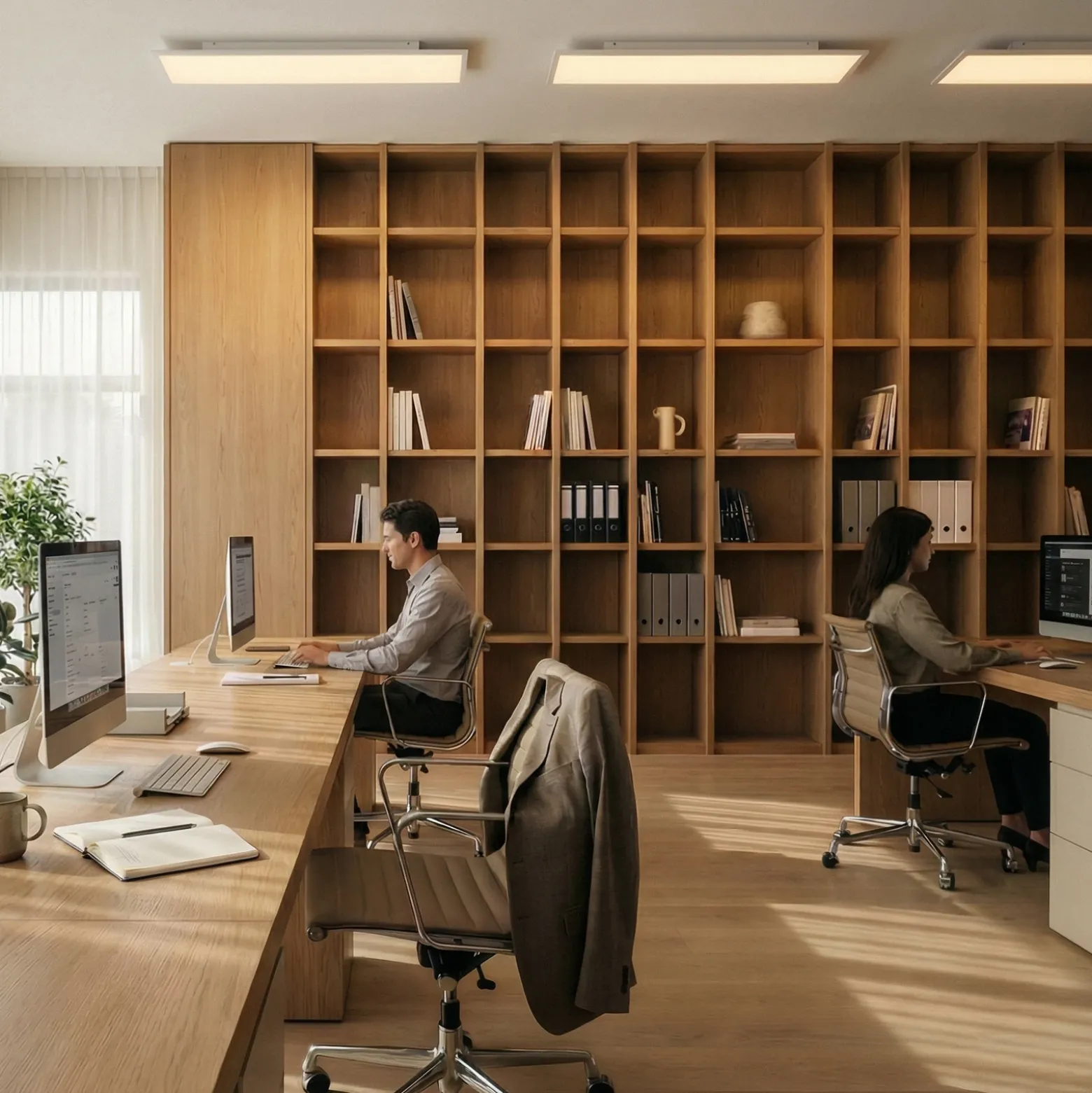 Arcchio Panel LED Arthur, 120 x 30 cm, plateado, 4000 K