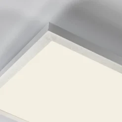 Arcchio Panel LED Arthur, 120 x 30 cm, plateado, 4000 K
