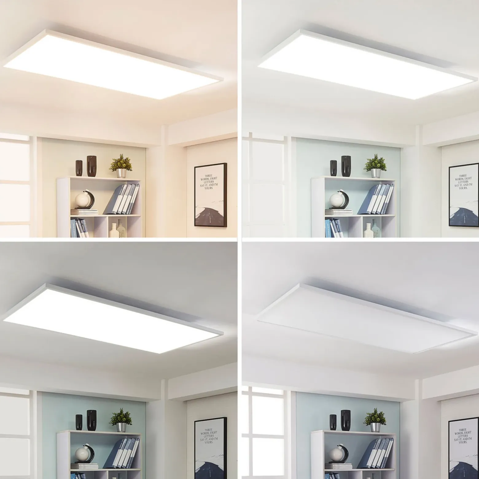 Arcchio panel LED Arya, atenuable, 119 cm x 59 cm, metal