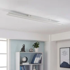 Arcchio Panel LED Arya, 120 cm, blanco, atenuable, aluminio