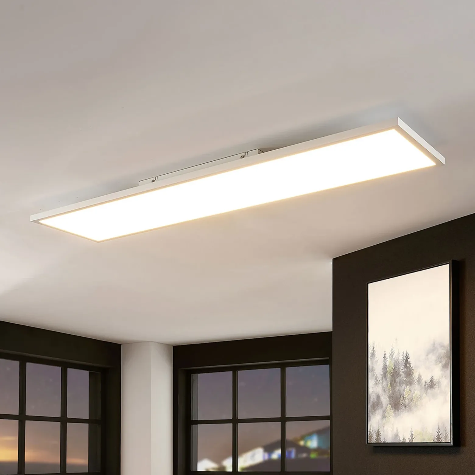 Arcchio Panel LED Brenda, 120 x 30 cm, CCT, control remoto