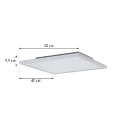 Arcchio Panel LED Brenda, 40 x 40 cm, CCT, control remoto