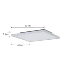 Arcchio Panel LED Brenda, 40 x 40 cm, CCT, control remoto