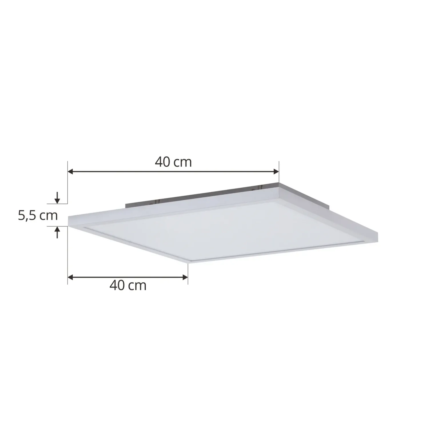 Arcchio Panel LED Brenda, 40 x 40 cm, CCT, control remoto