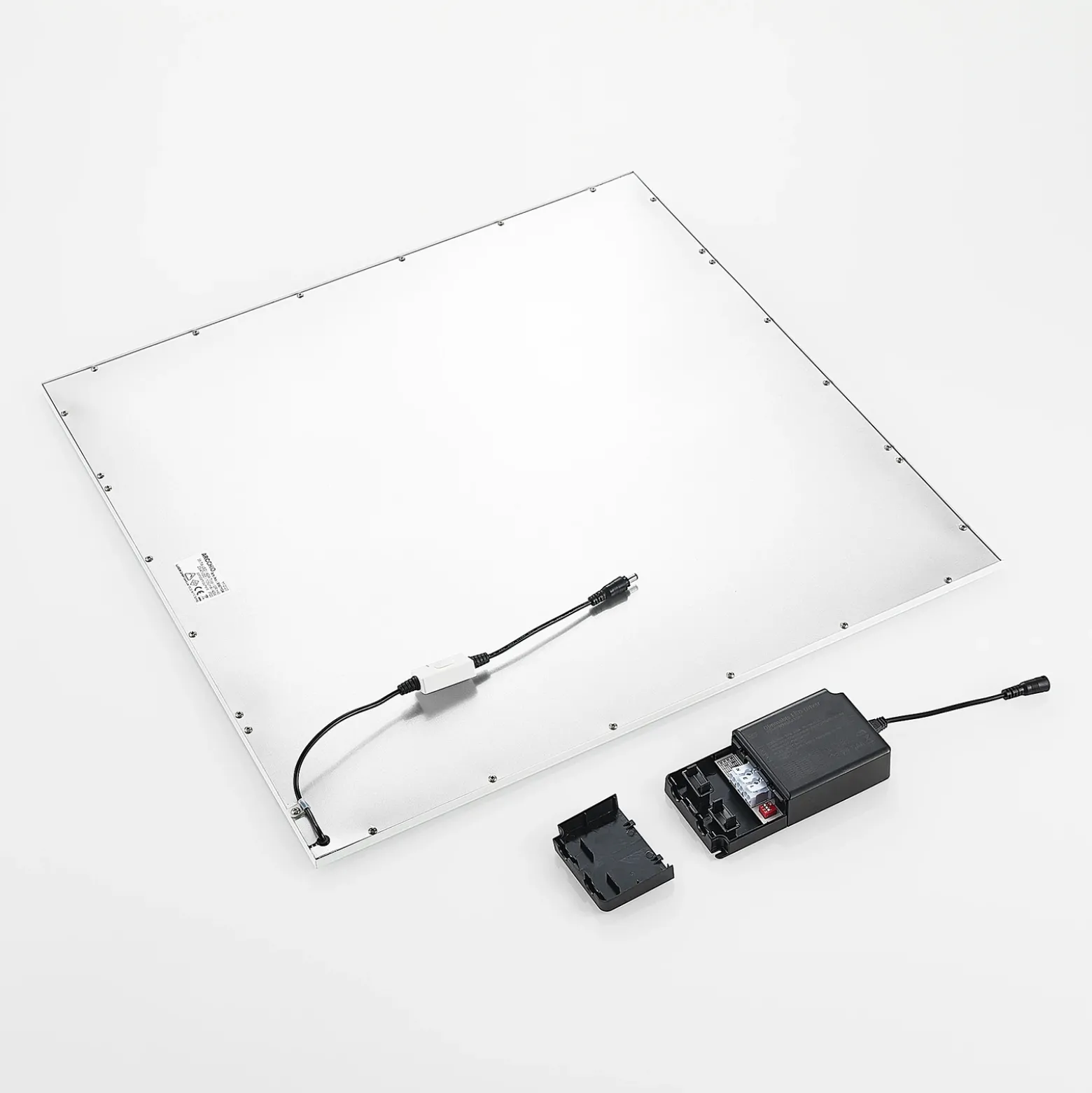 Arcchio Panel LED empotrado Viñas, 62 cm, blanco, aluminio, CCT