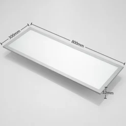 Arcchio Panel LED Lyndra, 80 cm, plata, aluminio, atenuable, CCT