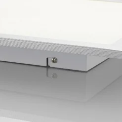 Arcchio Panel LED Lyndra, 40 cm, plata, aluminio, atenuable, CCT