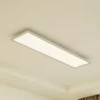 Arcchio Panel LED Lyndra, 120 cm, plata, aluminio, atenuable, CCT