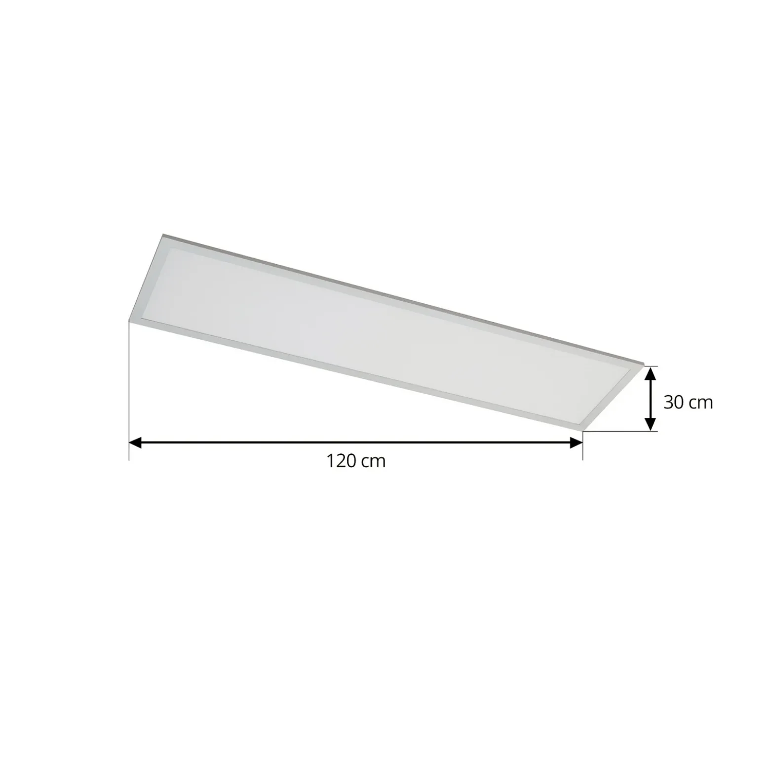 Arcchio Panel LED Lyndra, 120 cm, plata, aluminio, atenuable, CCT
