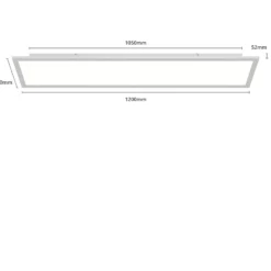 Arcchio Panel LED Lyndra, 120 cm, plata, aluminio, atenuable, CCT