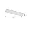 Arcchio Panel LED Lyndra, 120 cm, plata, aluminio, atenuable, CCT