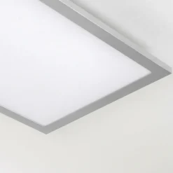 Arcchio Panel LED Lysander, 50W, CCT, 119cm, plata
