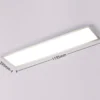 Arcchio Panel LED Lysander, 32W, CCT, 119cm, plata