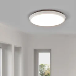 Arcchio plafón LED Augustin, Ø 30 cm, CCT, blanco, IP54