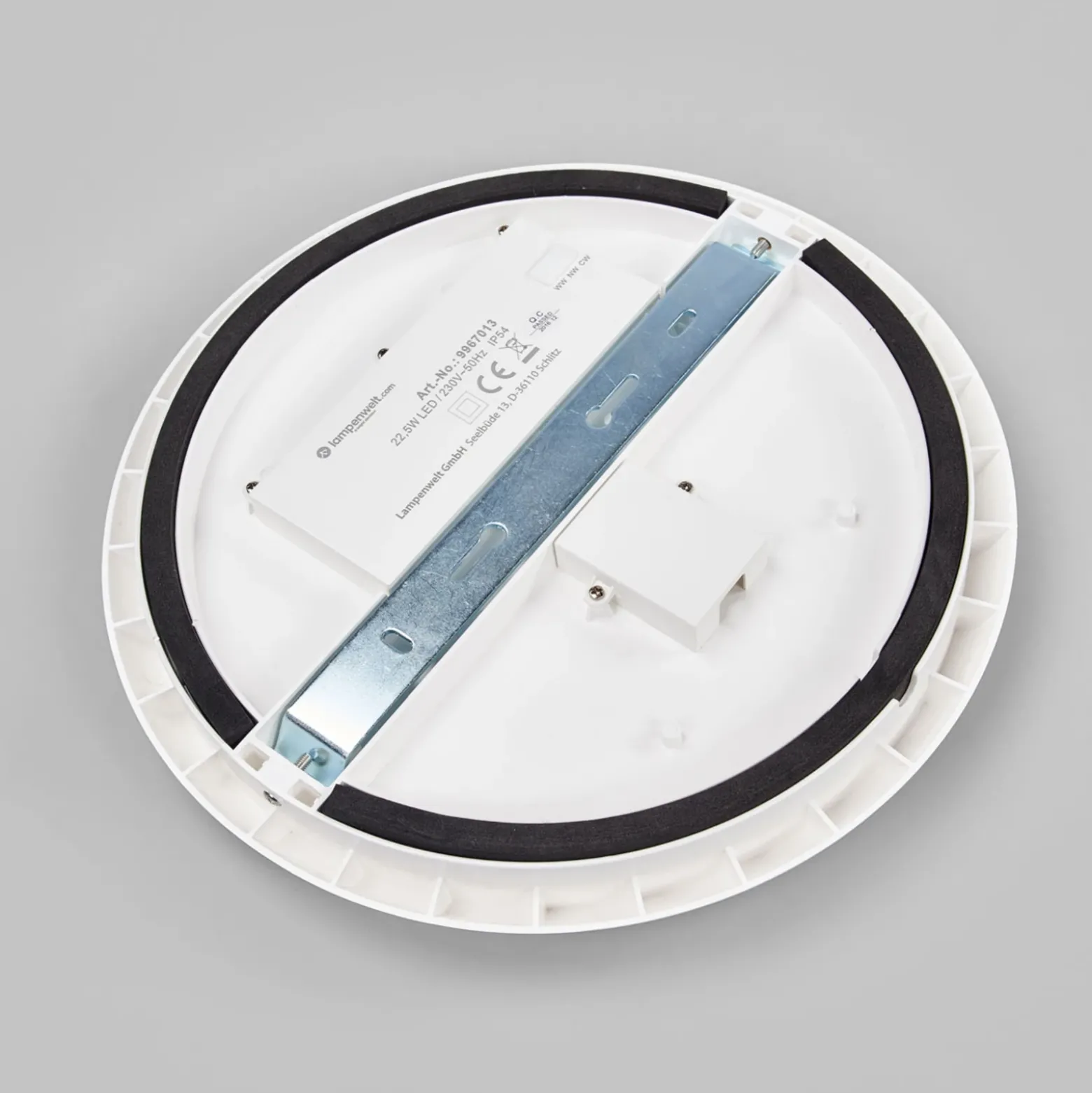 Arcchio plafón LED Augustin, Ø 30 cm, CCT, blanco, IP54
