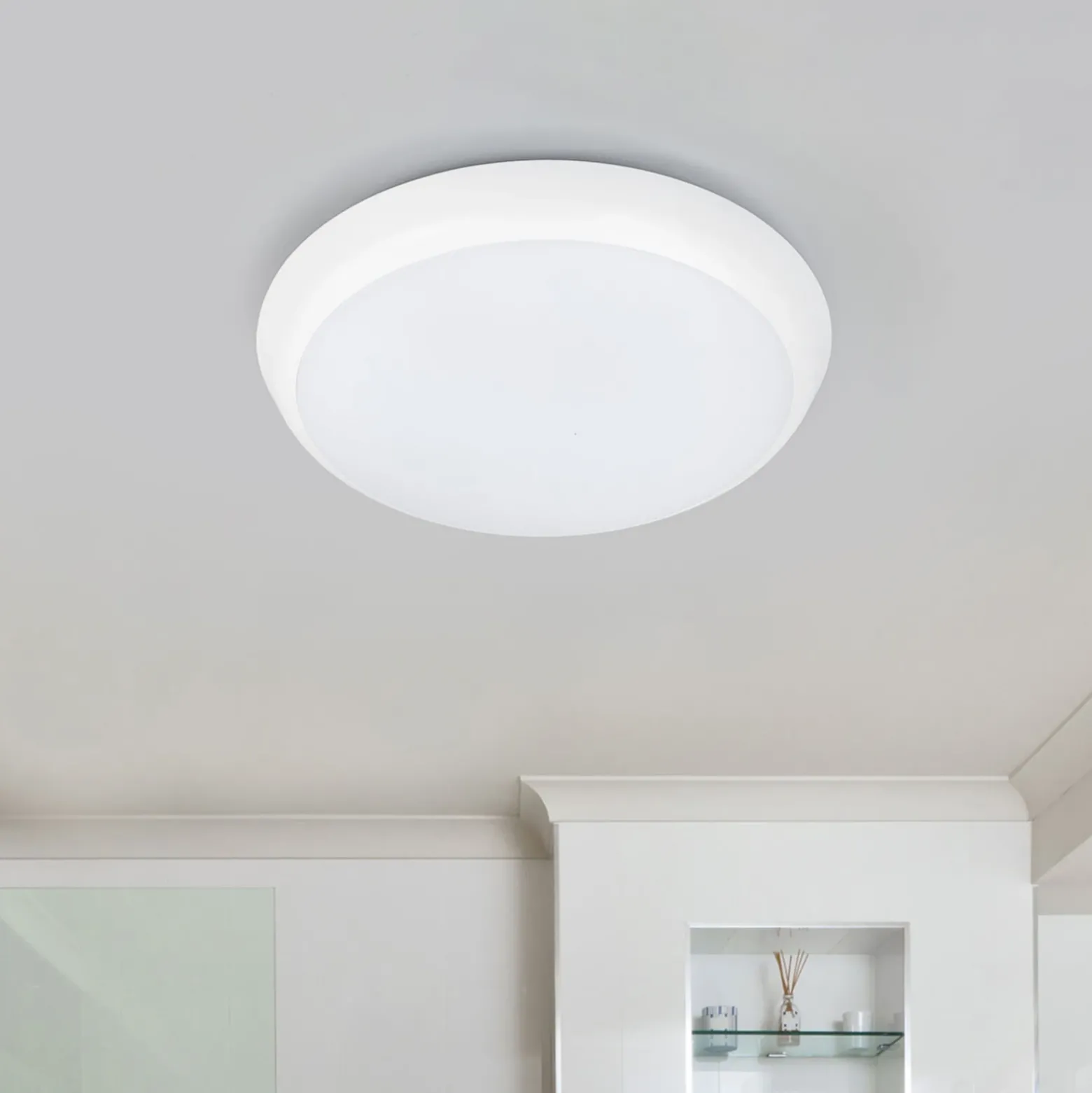 Arcchio plafón LED Augustin, Ø 20 cm, 4.000 K, IP54