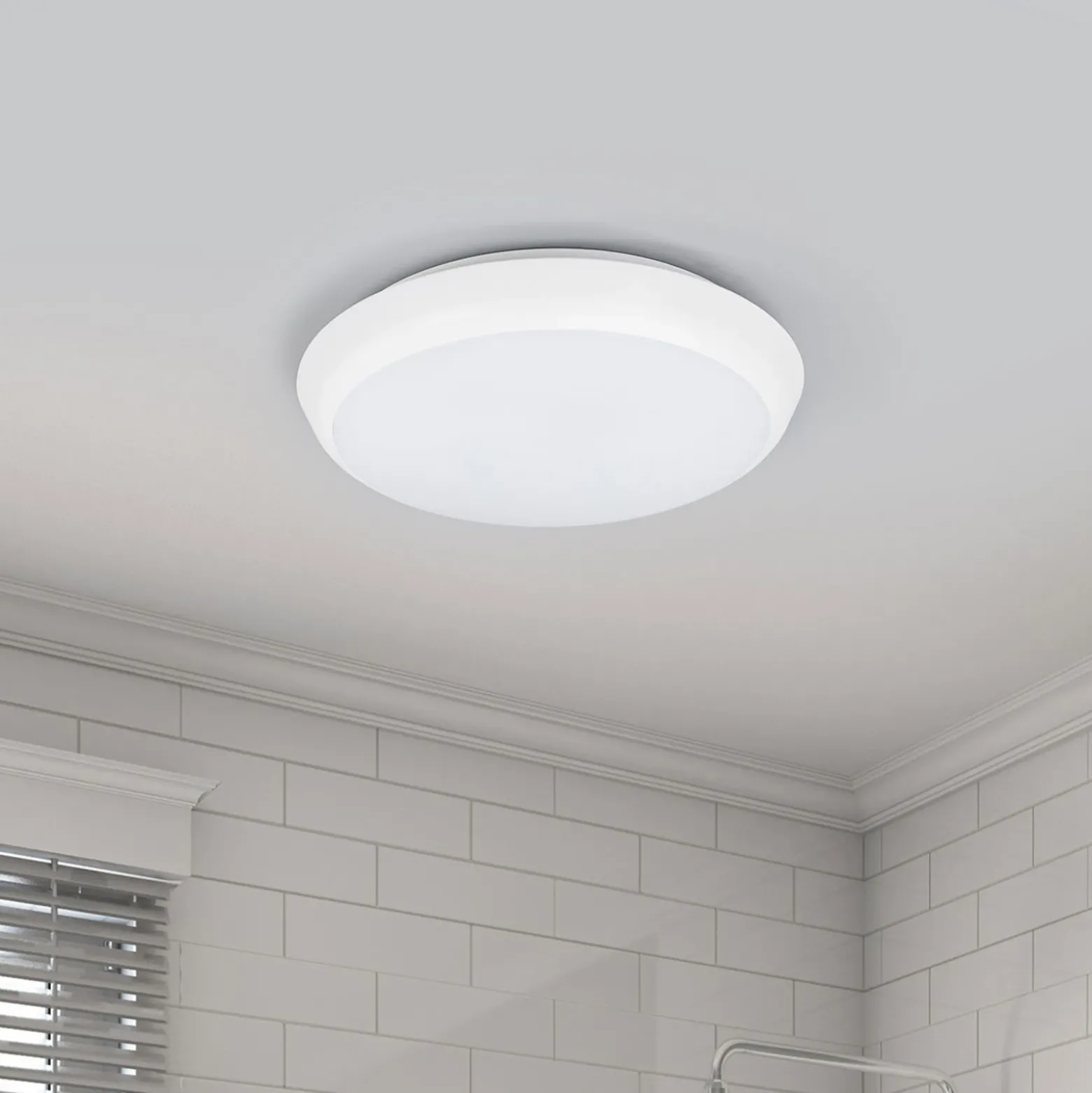 Arcchio plafón LED Augustin, Ø 20 cm, 4.000 K, IP54