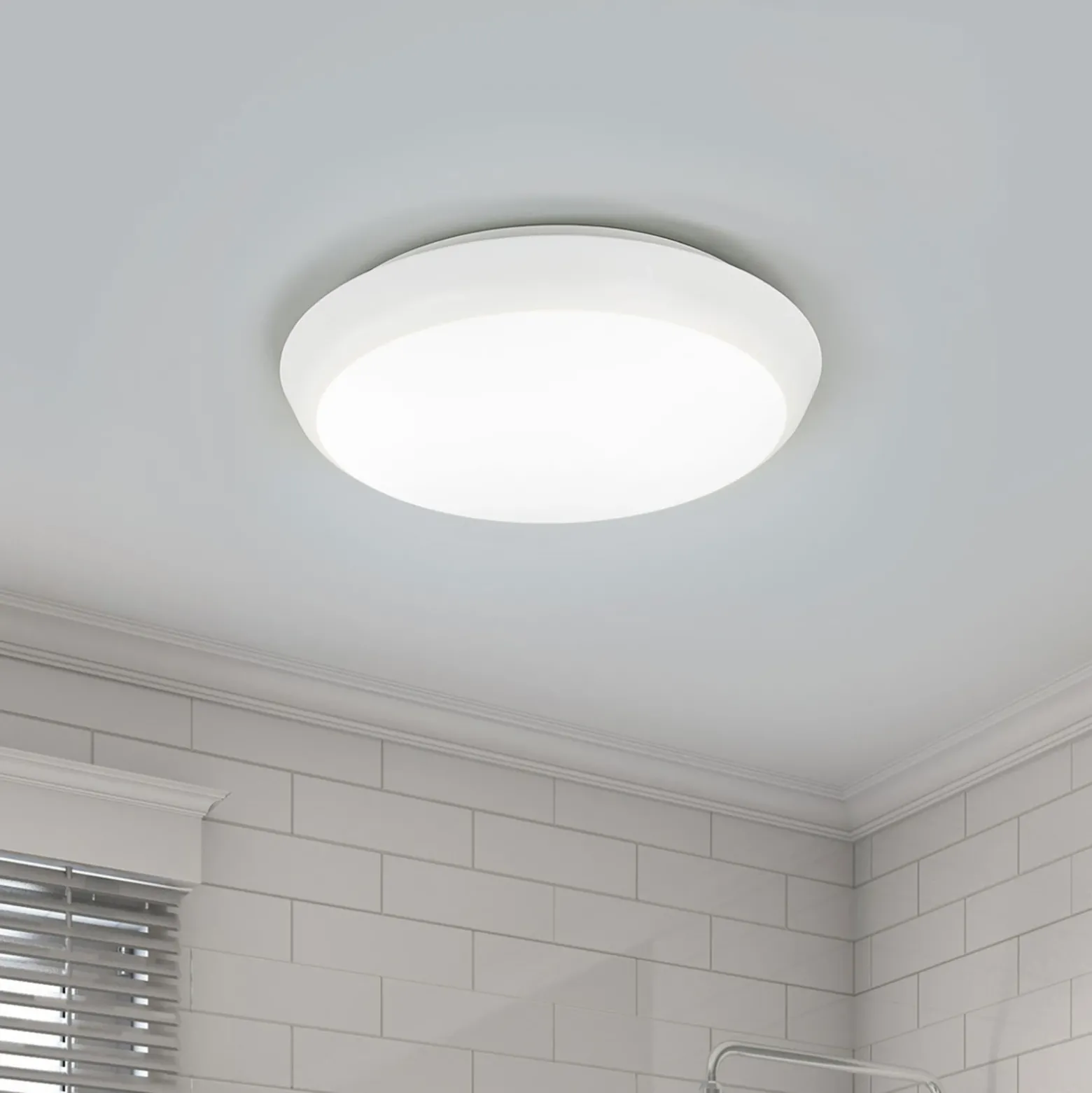 Arcchio plafón LED Augustin, Ø 20 cm, 4.000 K, IP54