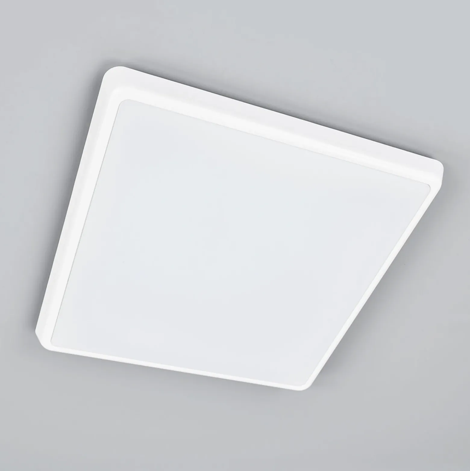 Arcchio plafón LED Augustin, 40 x 40 cm, blanco, IP54