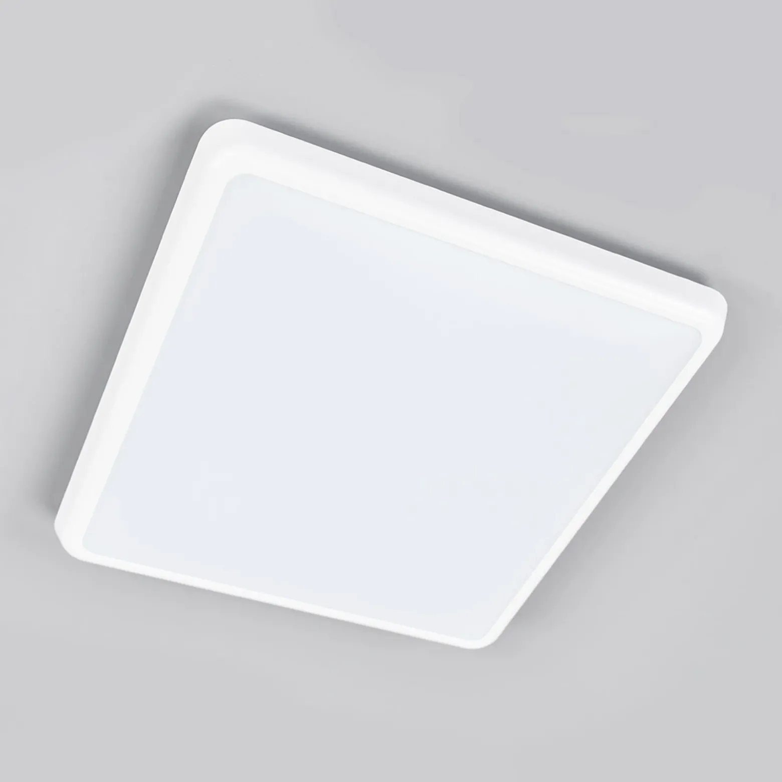 Arcchio plafón LED Augustin, 30 x 30 cm, blanco, IP54