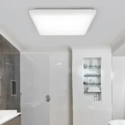 Arcchio plafón LED Augustin, 30 x 30 cm, blanco, IP54