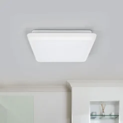 Arcchio plafón LED Augustin, 25 x 25 cm, blanco, IP54